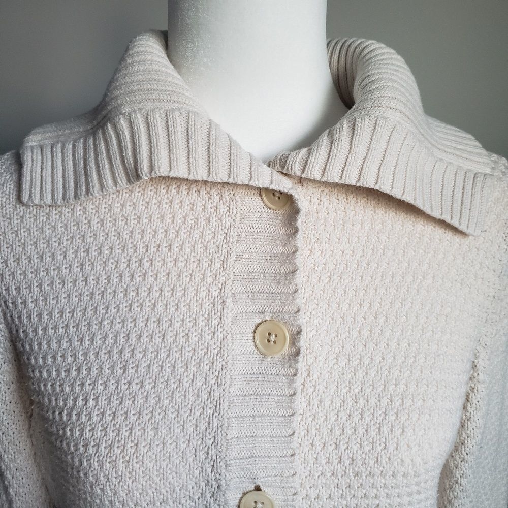 Talbots Button Down Sweater, Small, S - image 4